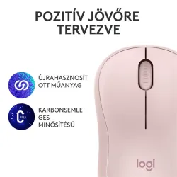 LOGITECH M240 Bluetooth Mouse - ROSE - SILENT