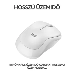 LOGITECH M240 Silent Mouse right and left-handed optical 3 buttons wireless Bluetooth off-white