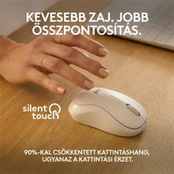 LOGITECH M240 Silent Mouse right and left-handed optical 3 buttons wireless Bluetooth off-white