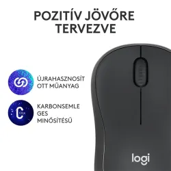 Logitech M240 Silent optikai Bluetooth egér (Graphite) szürke
