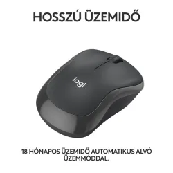 Logitech M240 Silent optikai Bluetooth egér (Graphite) szürke