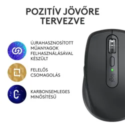 Logitech MX Anywhere 3S optikai Bluetooth egér (Graphite) sötétszürke