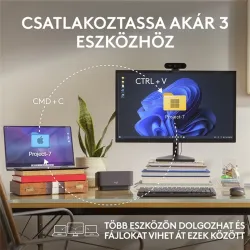 Logitech MX Anywhere 3S optikai Bluetooth egér (Graphite) sötétszürke