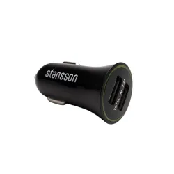 Stansson CH-100-BL 2.1A univerzális fekete autós töltő