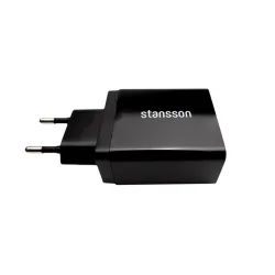 Stansson CH-300-BL 2.4A univerzális hálózati gyorstöltő fekete