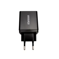 Stansson CH-300-BL 2.4A univerzális hálózati gyorstöltő fekete
