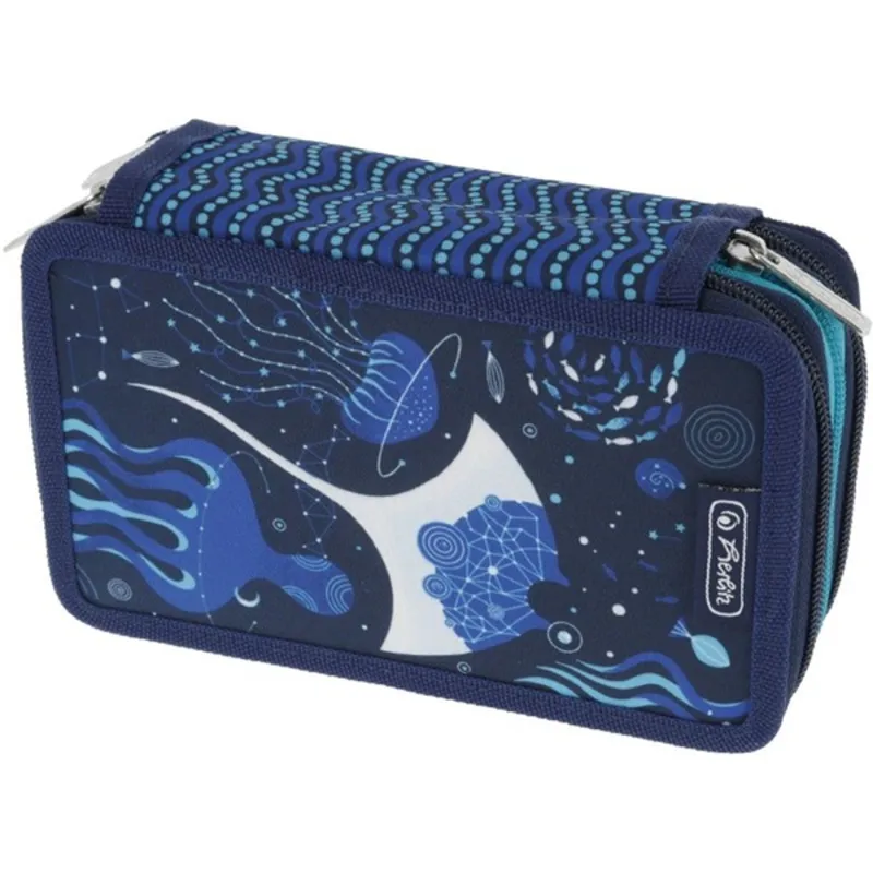 Herlitz Deep Ocean 3 emeletes 31 részes töltött tolltartó Herlitz Deep Ocean 3 emeletes 31 részes töltött tolltartó
