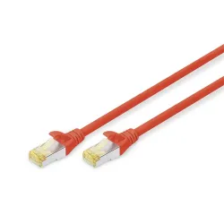 DIGITUS CAT 6A S-FTP patch cable Cu LSZH AWG 26/7 length 2m color red