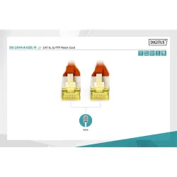 DIGITUS CAT 6A S-FTP patch cable Cu LSZH AWG 26/7 length 2m color red