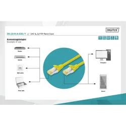 DIGITUS CAT 6A S-FTP patch cable Cu LSZH AWG 26/7 length 2 m color yellow