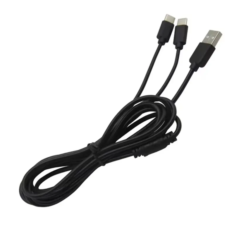 Ventaris C100B Type-C Dual PS5 / Xbox Series X/S kontroller töltő kábel 2m fekete Ventaris C100B Type-C Dual PS5 / Xbox Series X/S kontroller töltő kábel 2m fekete