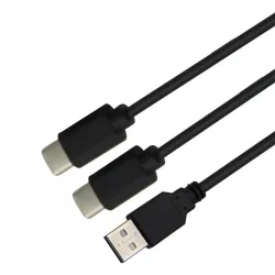 Ventaris C100B Type-C Dual PS5 / Xbox Series X/S kontroller töltő kábel 2m fekete