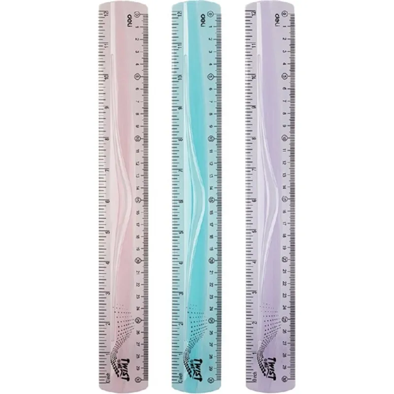 Deli Twist Me 30 cm-es egyenes vegyes színű hajlékony vonalzó Deli Twist Me 30 cm-es egyenes vegyes színű hajlékony vonalzó