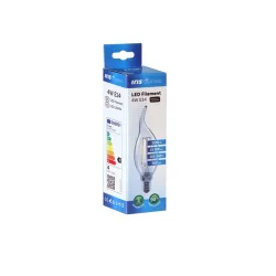 Iris Lighting Filament Bulb Longtip E14 FLCT35 4W 3000K 360lm aranyszínű gyertya LED fényforrás (ILBLE14FLCT354W3000K)