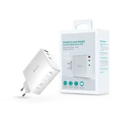 Devia ST366147 GaN 140W USB-A + 2xUSB-C hálózati töltő adapter