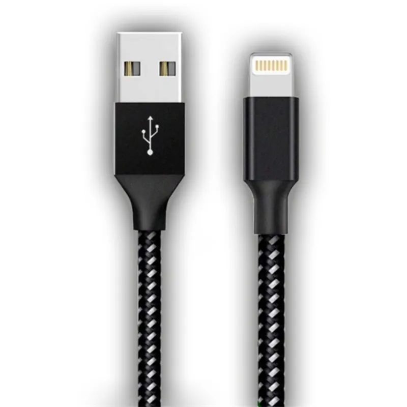 Stansson MFI 2m USB - Lightning fonott kábel Stansson MFI 2m USB - Lightning fonott kábel