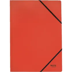 Leitz Recycle karbonsemleges karton gumis mappa piros (39080025)