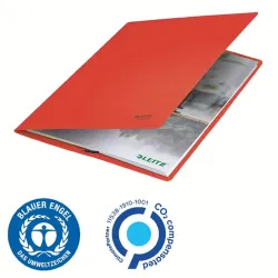 Leitz Recycle karbonsemleges karton gumis mappa piros (39080025)