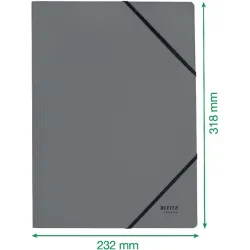 Leitz Recycle karbonsemleges karton gumis mappa piros (39080025)