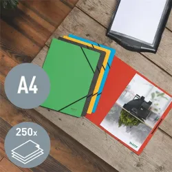 Leitz Recycle karbonsemleges karton gumis mappa piros (39080025)