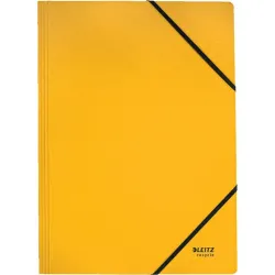 Leitz Recycle karbonsemleges karton gumis mappa sárga (39080015)