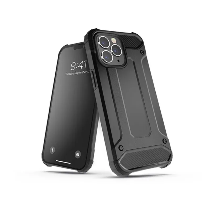 Haffner Armor Apple iPhone 14 Pro Max ütésálló hátlap tok fekete (PT-6455) Haffner Armor Apple iPhone 14 Pro Max ütésálló hátlap tok fekete (PT-6455)