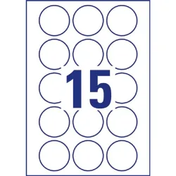 Avery 6225-10 51mm 10 ív univerzális fehér köretikett