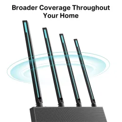 TP-LINK Wireless Router Dual Band AC1900 1xWAN(1000Mbps) + 4xLAN(1000Mbps), Archer C80