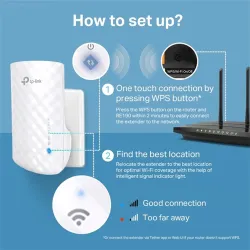 TP-Link RE190 - Wi-Fi range extender - Wi-Fi 5 - 2.4 GHz, 5 GHz
