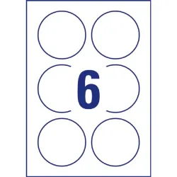 Avery 6229-10 fehér 80mm 10 ív univerzális címke köretikett