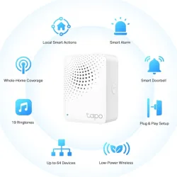 TP-Link Tapo H100 IoT HUB Wi-Fi okosotthon vezérlő fehér