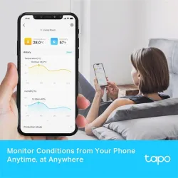 Tapo T315 V1 - Temperature and humidity sensor - smart - wireless - 868 - 922 MHz