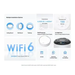 TP-LINK Wireless Mesh Networking system AX3000 DECO X50-POE(2-PACK)