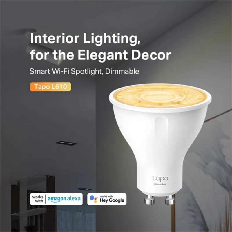 TP-LINK Tapo L610 Smart Wi-Fi Spotlight, Dimmable TP-LINK Tapo L610 Smart Wi-Fi Spotlight, Dimmable