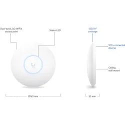 UBIQUITI Access Point U6 Plus WiFi6 2x2 MIMO