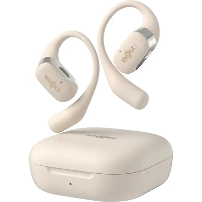 Shokz OpenFit Bluetooth True Wireless Open-Ear Sport Headset Beige Shokz OpenFit Bluetooth True Wireless Open-Ear Sport Headset Beige