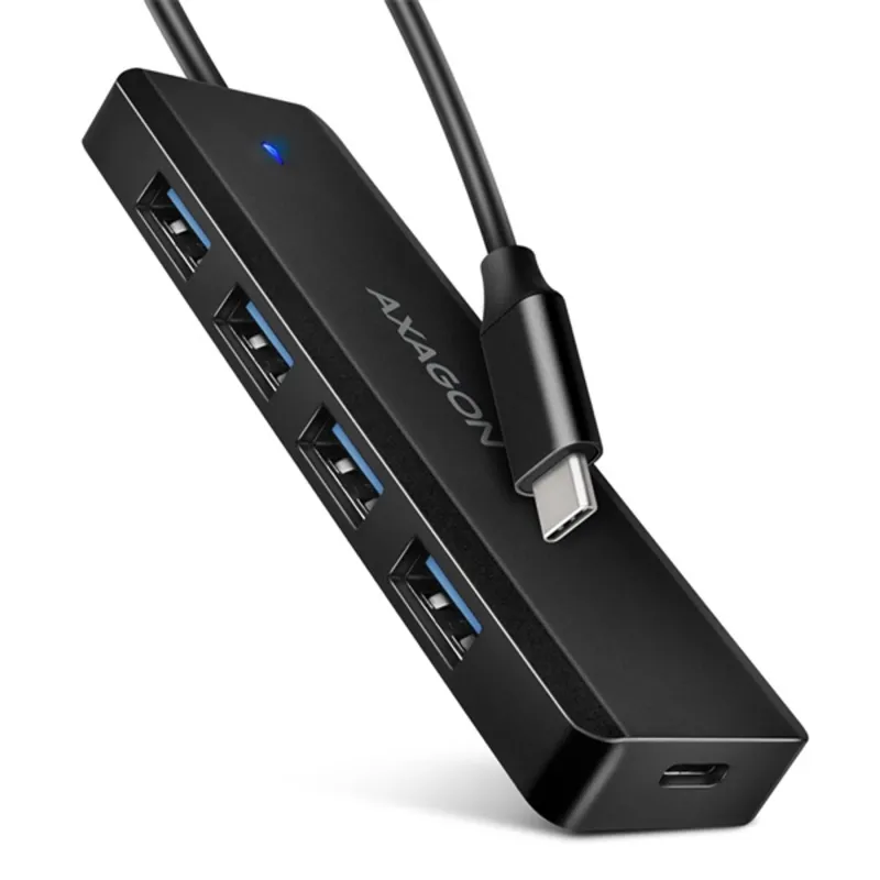 AXAGON HUE-C1C USB-C 5GBPS TRAVEL HUB Black AXAGON HUE-C1C USB-C 5GBPS TRAVEL HUB Black