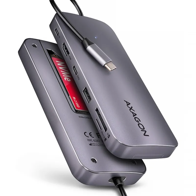 Axagon HMC-6GM2 6in1 USB HUB Axagon HMC-6GM2 6in1 USB HUB