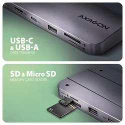 Axagon HMC-6GM2 6in1 USB HUB