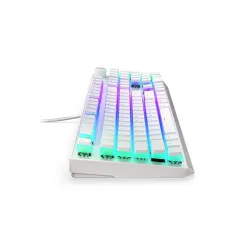 Endorfy Thock Wireless Red Switch Mechanical Keyboard Onyx White Pudding US