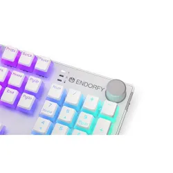 Endorfy Thock Wireless Red Switch Mechanical Keyboard Onyx White Pudding US