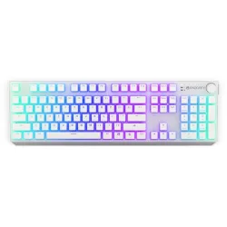 Endorfy Thock Wireless Red Switch Mechanical Keyboard Onyx White Pudding US