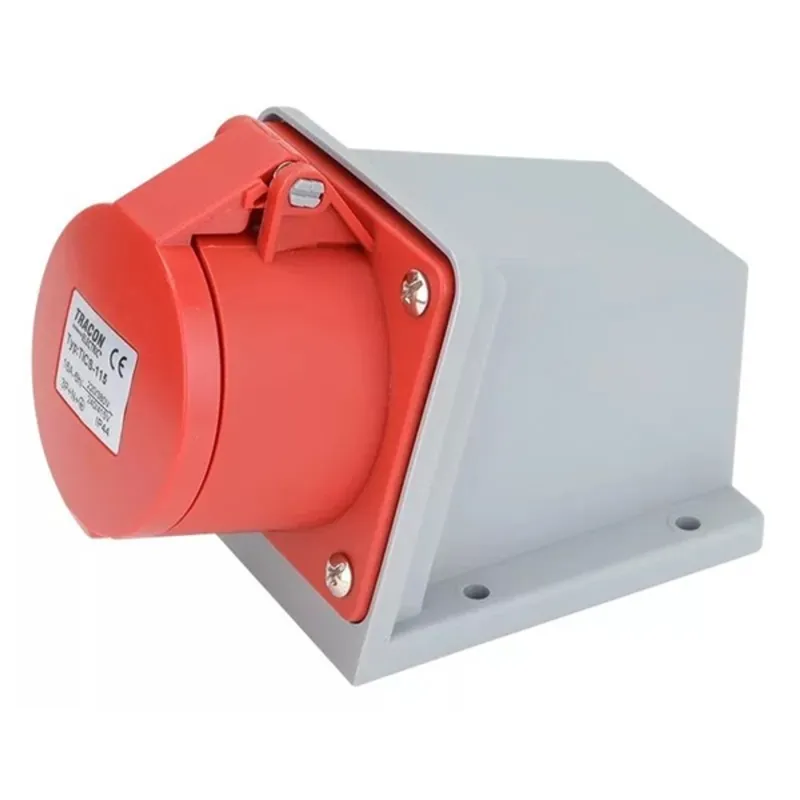 Tracon TICS-115 ráépíthető 16A/3P+N+E/400V/IP44 ipari dugalj Tracon TICS-115 ráépíthető 16A/3P+N+E/400V/IP44 ipari dugalj