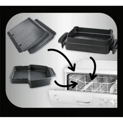Tefal GC714834 OptiGrill+ Snacking&Baking asztali grill
