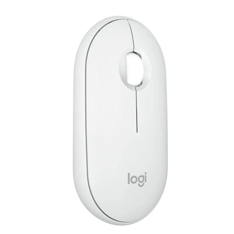 Logitech Pebble Mouse 2 M350s - Mouse - optical - 3 buttons - wireless - Bluetooth 5.2 LE - tonal white Logitech Pebble Mouse 2 M350s - Mouse - optical - 3 buttons - wireless - Bluetooth 5.2 LE - tonal white