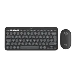 LOGITECH Billentyűzet + egér - Pebble 2 Vezeték Nélküli Combo Grafitszürke, US