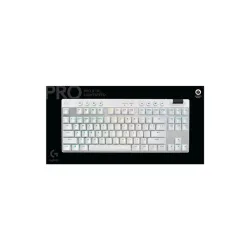 Logitech G PRO X TKL LIGHTSPEED US vezeték nélküli RGB fehér gamer billentyűzet
