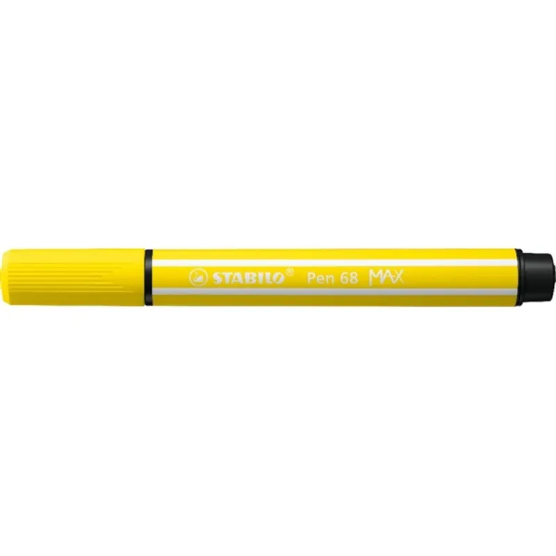 Stabilo Pen 68 MAX vágott hegyű citromsárga prémium rostirón Stabilo Pen 68 MAX vágott hegyű citromsárga prémium rostirón