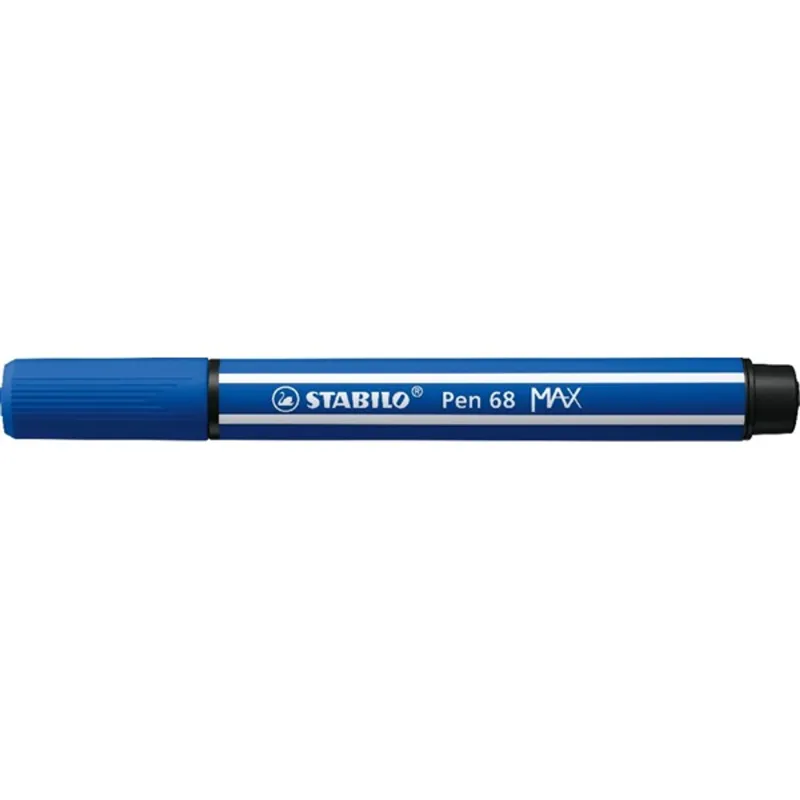 Stabilo Pen 68 MAX vágott hegyű ultramarin kék prémium rostirón Stabilo Pen 68 MAX vágott hegyű ultramarin kék prémium rostirón