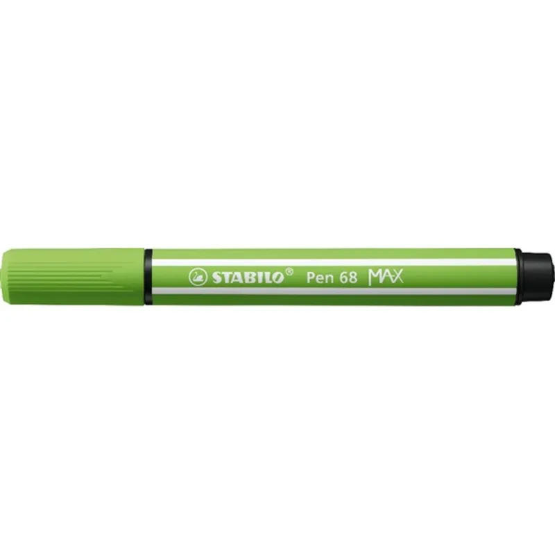 Stabilo Pen 68 MAX vágott hegyű világos zöld prémium rostirón Stabilo Pen 68 MAX vágott hegyű világos zöld prémium rostirón